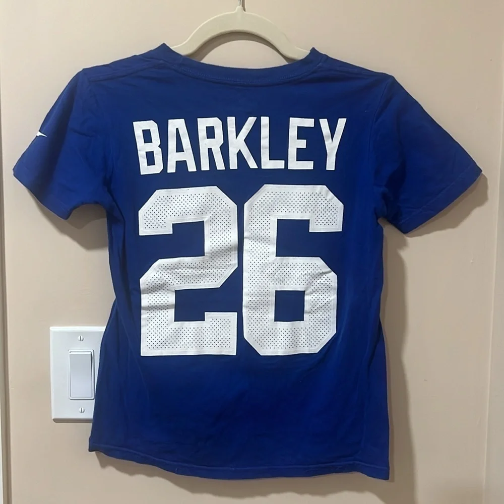 The Nike Tee- NY Giants - Saquon Barkley #26 Player T shirt Youth S